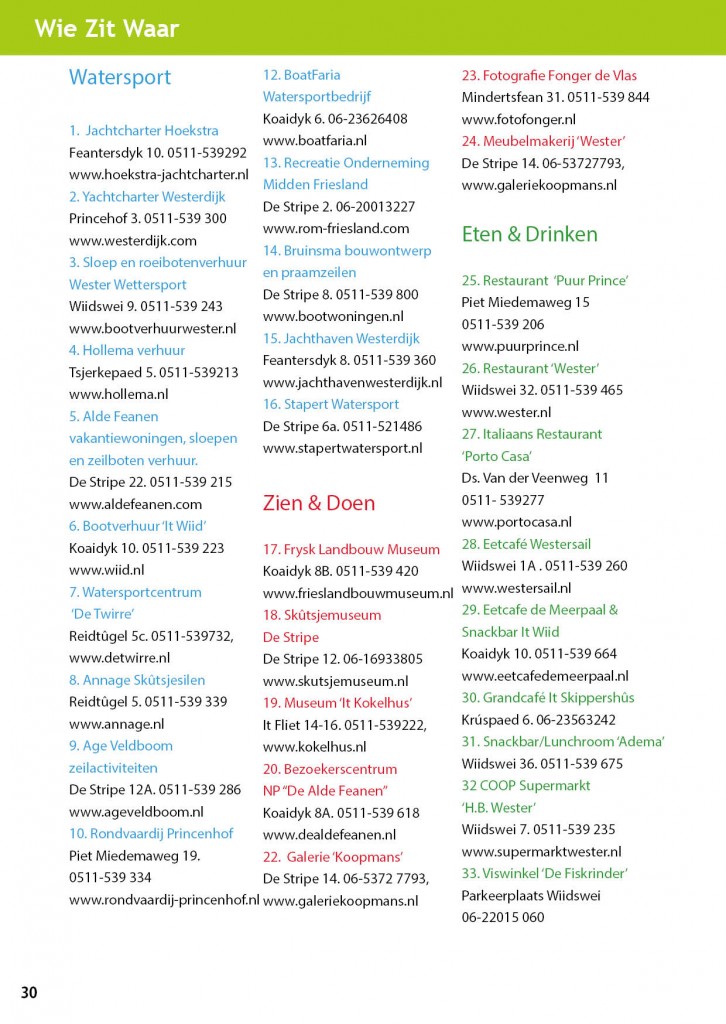 toeristenboekje Earnewald 2015